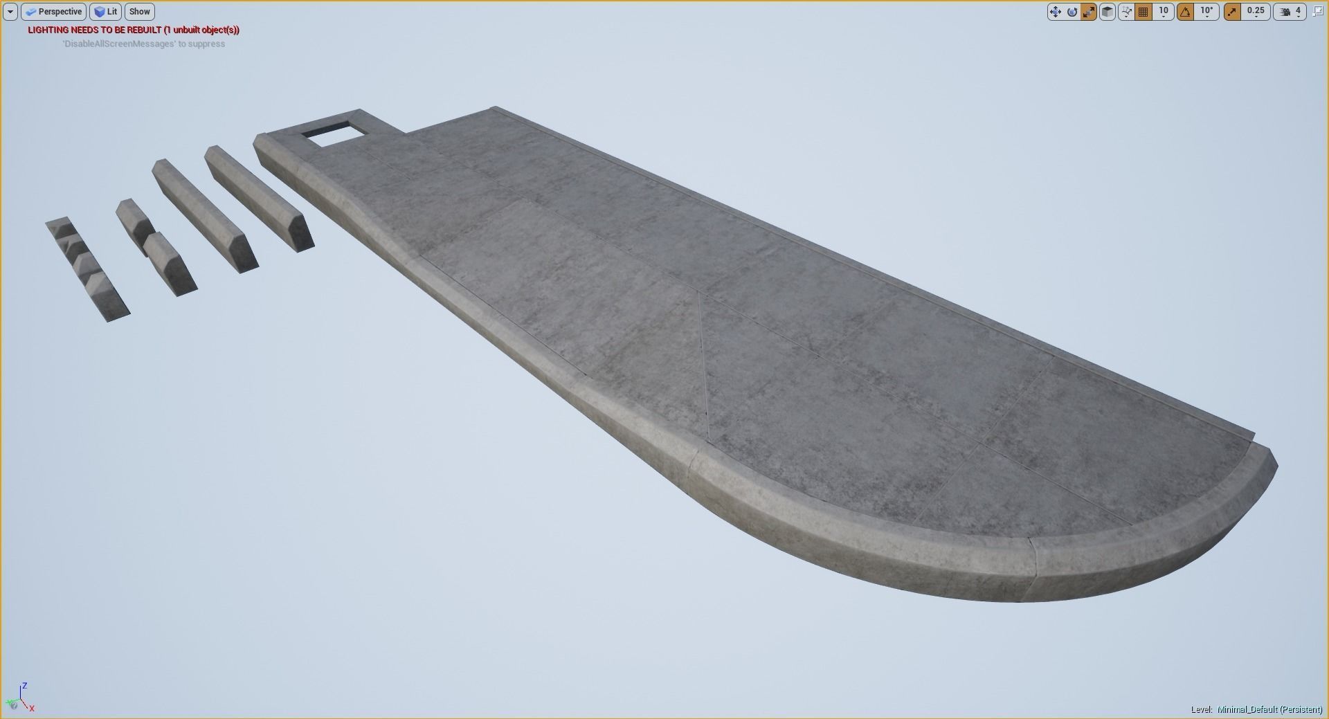 Sidewalk - Modular Set 4 Low-poly 3D model_24