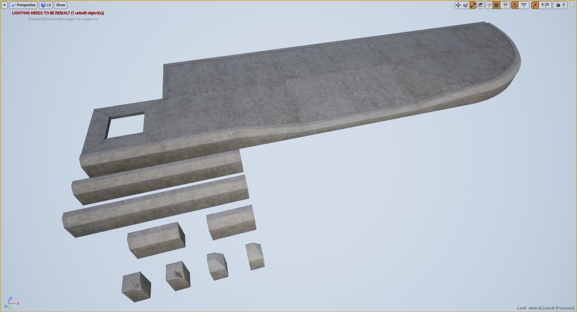 Sidewalk - Modular Set 4 Low-poly 3D model_25