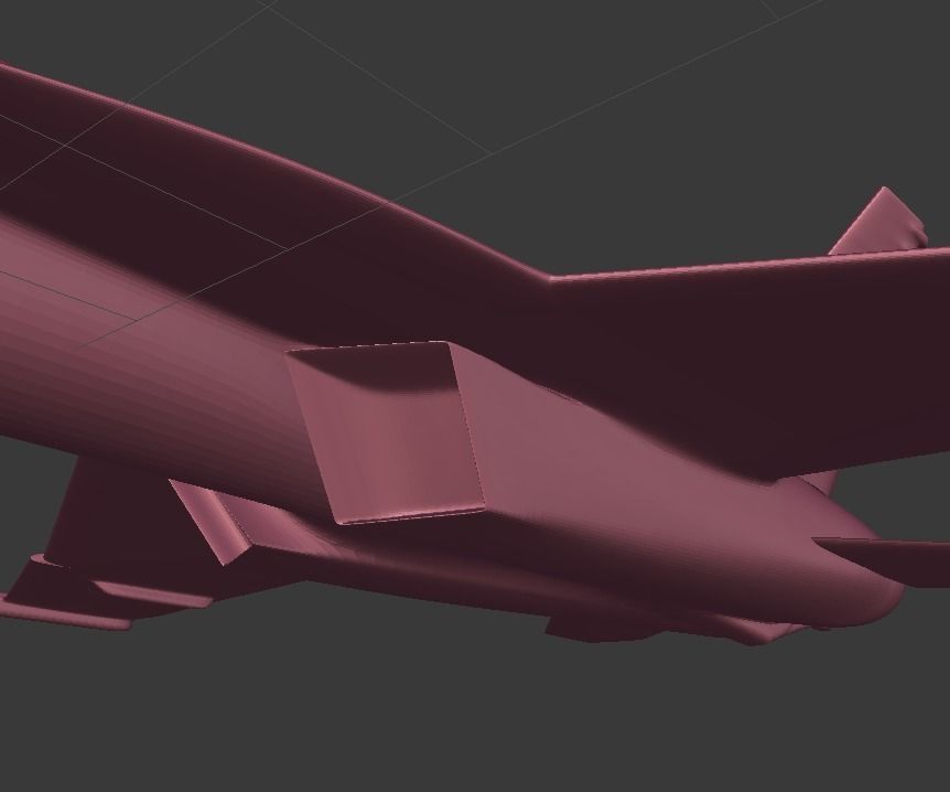 F-18 Super Hornet - divided 3D print model_7