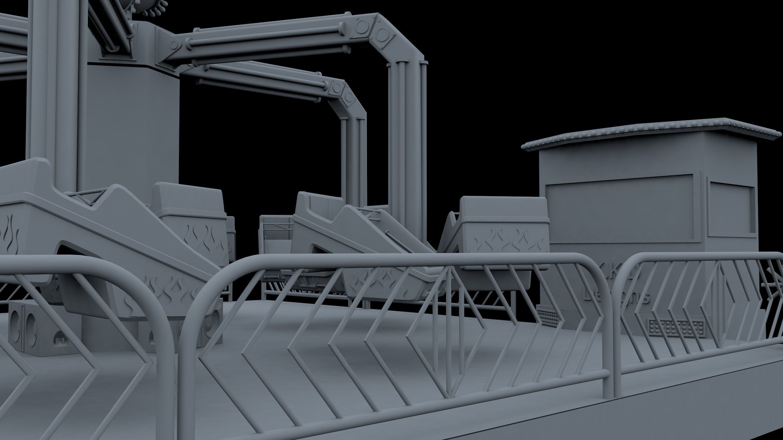 Carnival Ride Project 3D model_4