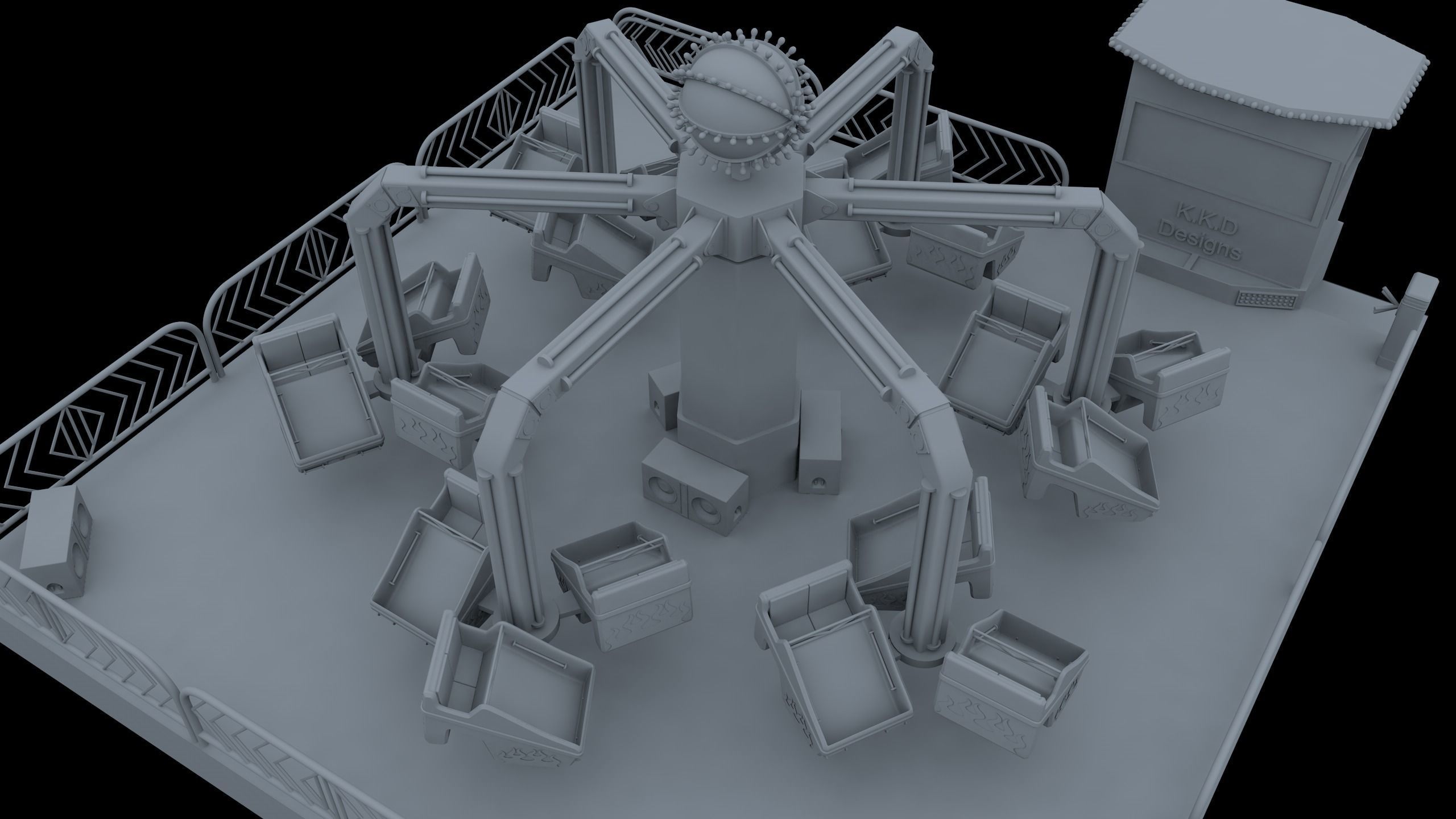 Carnival Ride Project 3D model_1
