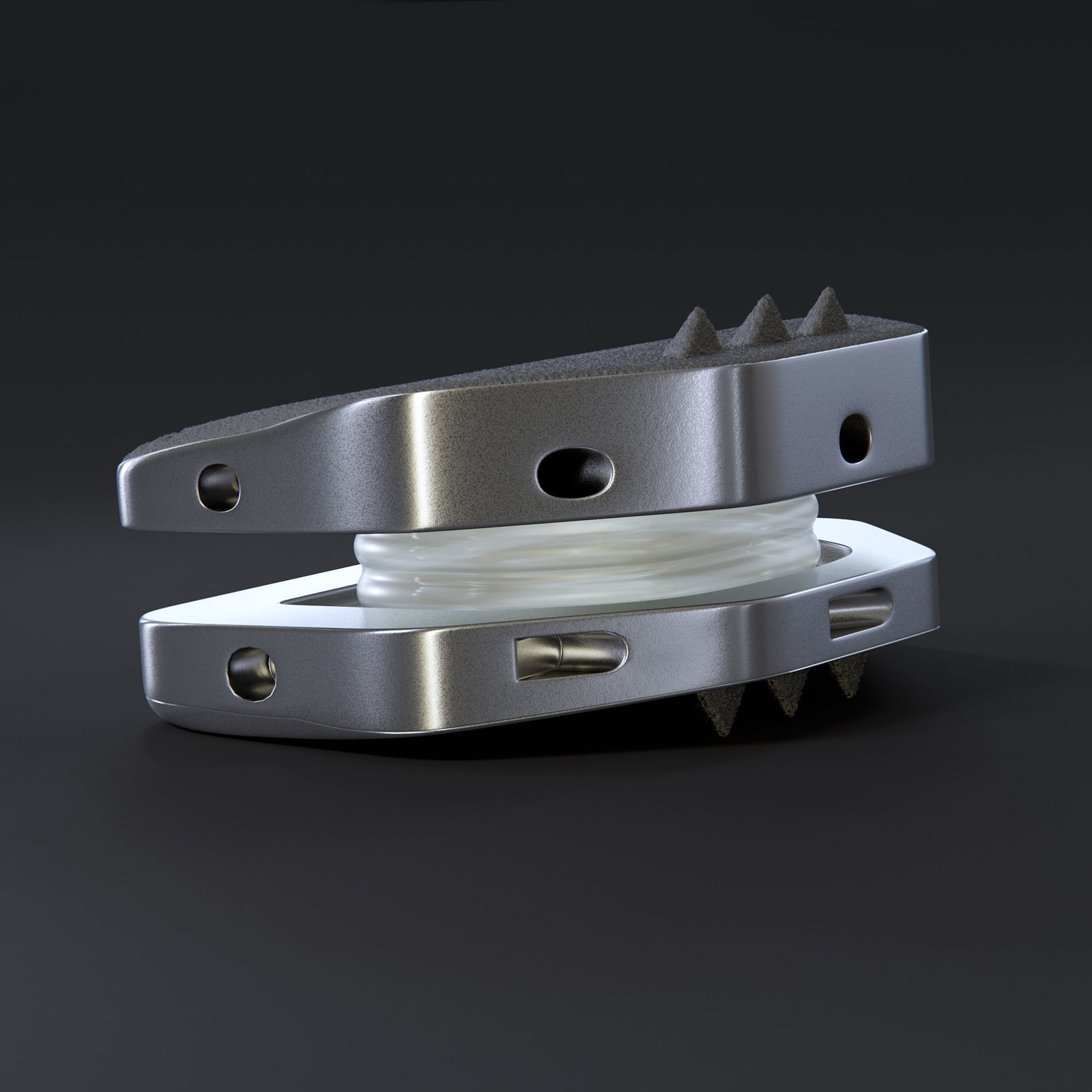 Artificial spinal disk 3D model_4