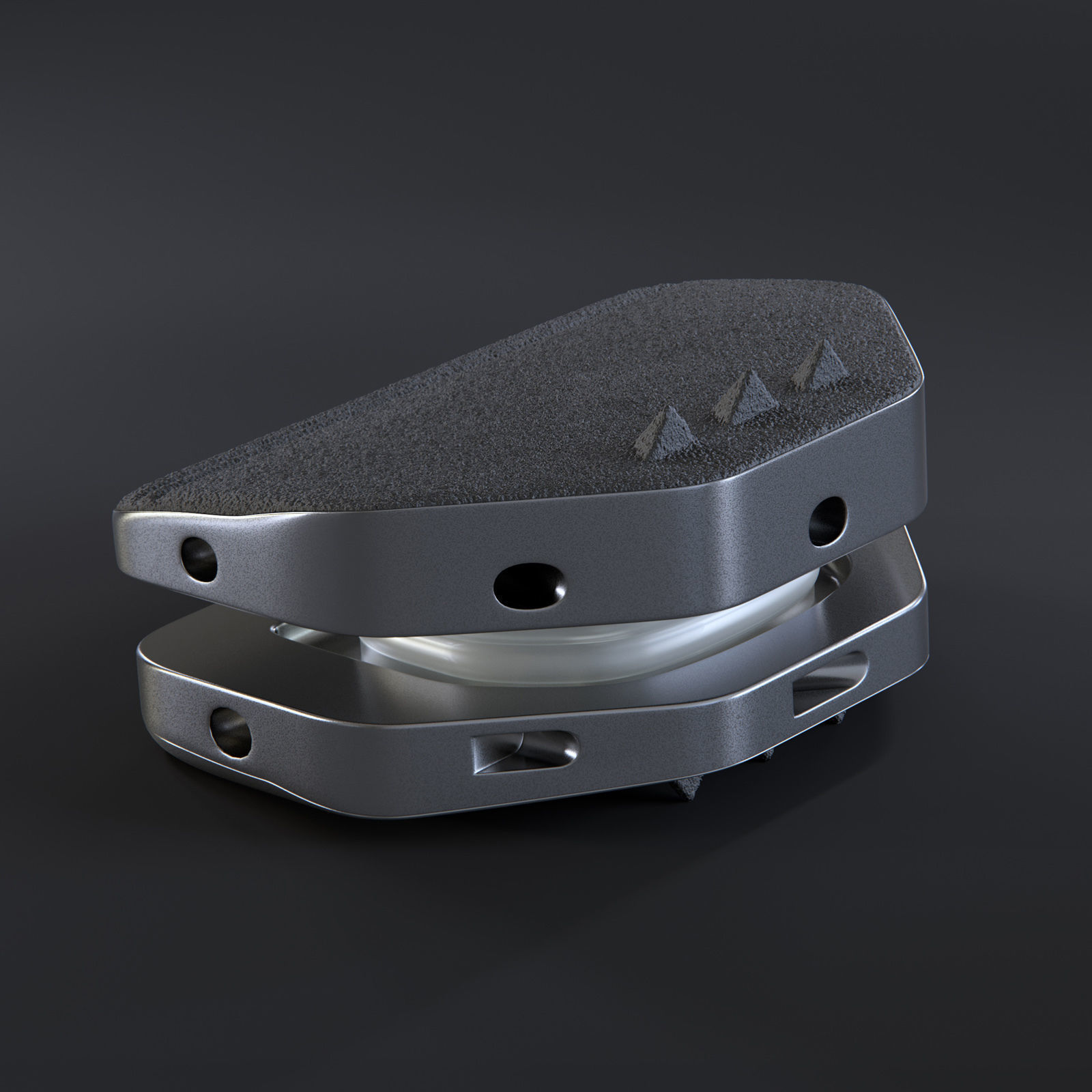 Artificial spinal disk 3D model_1