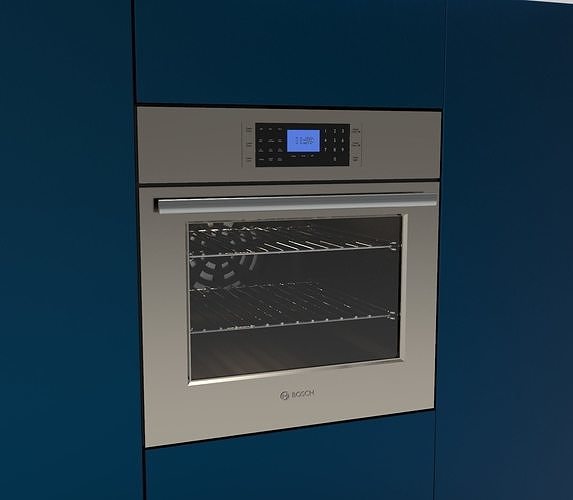 Oven Bosch Low-poly 3D model