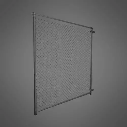Wire Fence Low-poly 3D model Wire Fence Low-poly 3D model