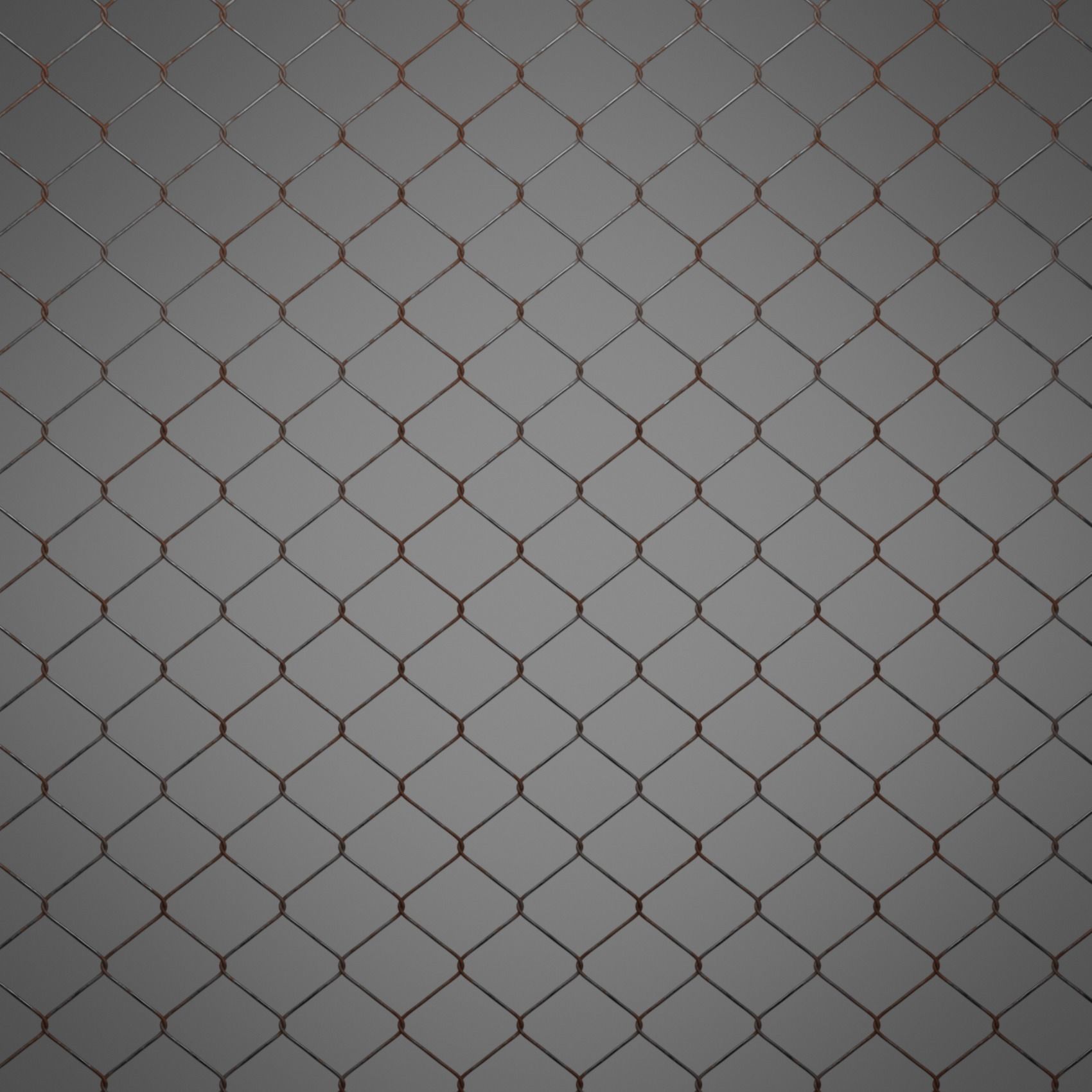 Wire Fence Low-poly 3D model_8