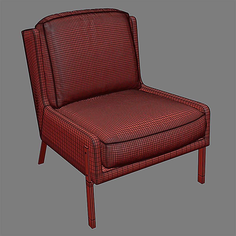 BLINK Easy Chair - QT Coffee Table - Emery Floor Lamp 3D model_8