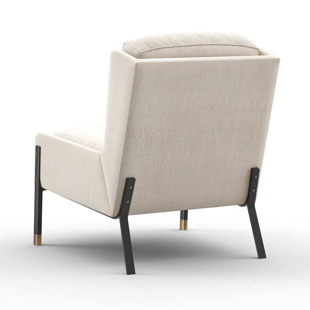 BLINK Easy Chair - QT Coffee Table - Emery Floor Lamp 3D model_3