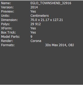 EGLO TOWNSHEND 32916 3D model_3