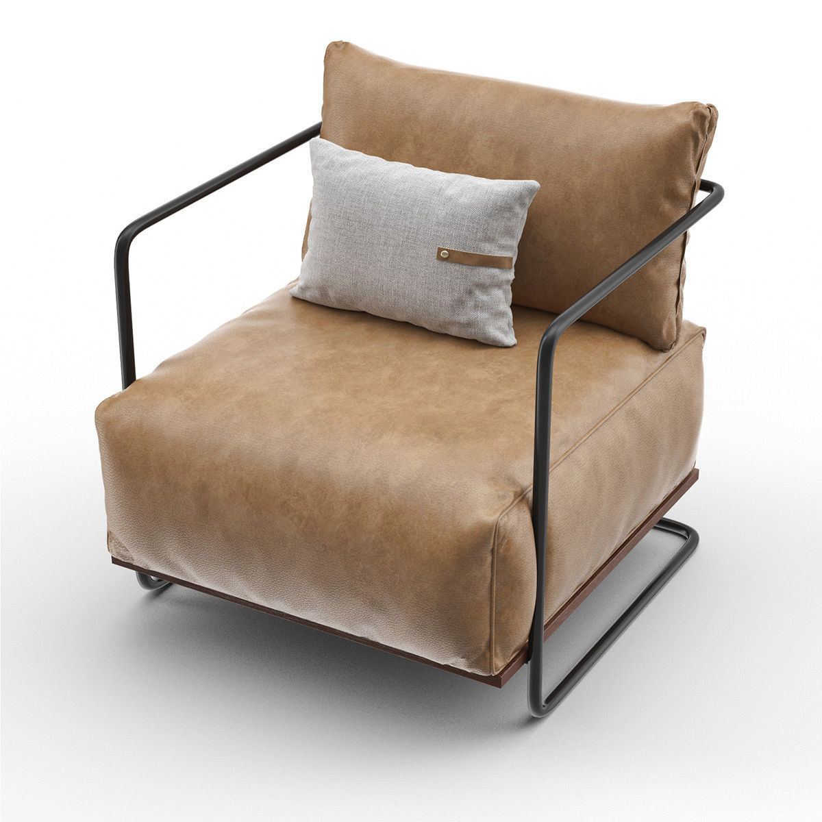 COLIN Chair with MAISIE Side Tables and Heron Table Lamp 3D model_4