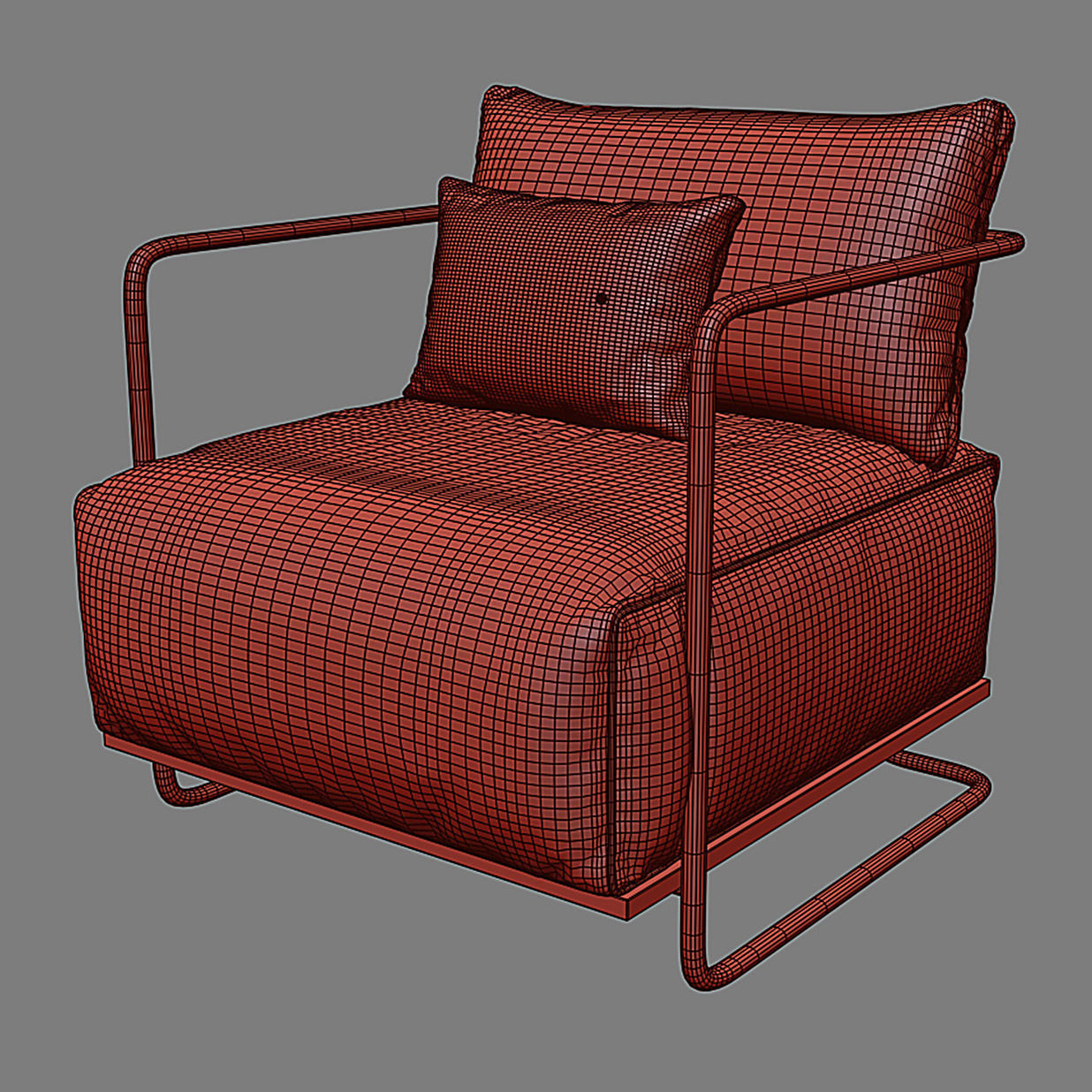 COLIN Chair with MAISIE Side Tables and Heron Table Lamp 3D model_11