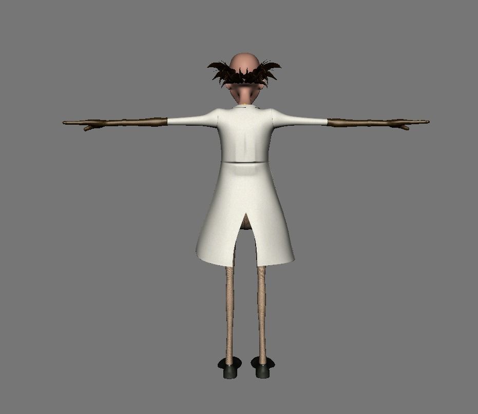 scientist 3d rig 3D model_3