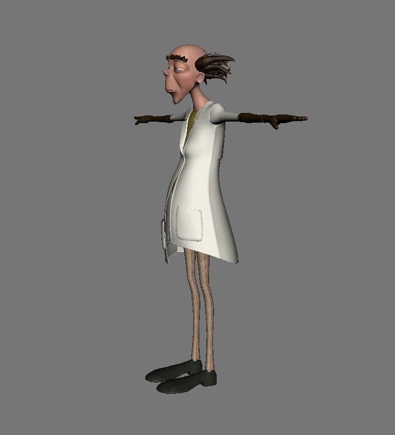 scientist 3d rig 3D model_2