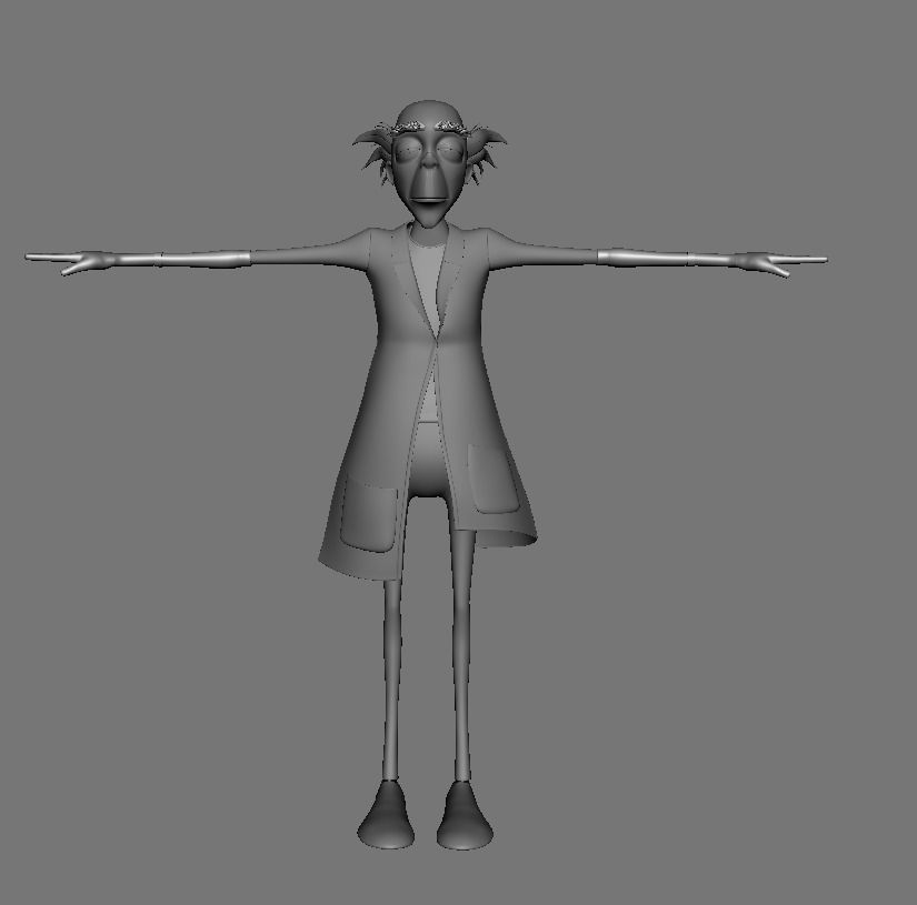 scientist 3d rig 3D model_5
