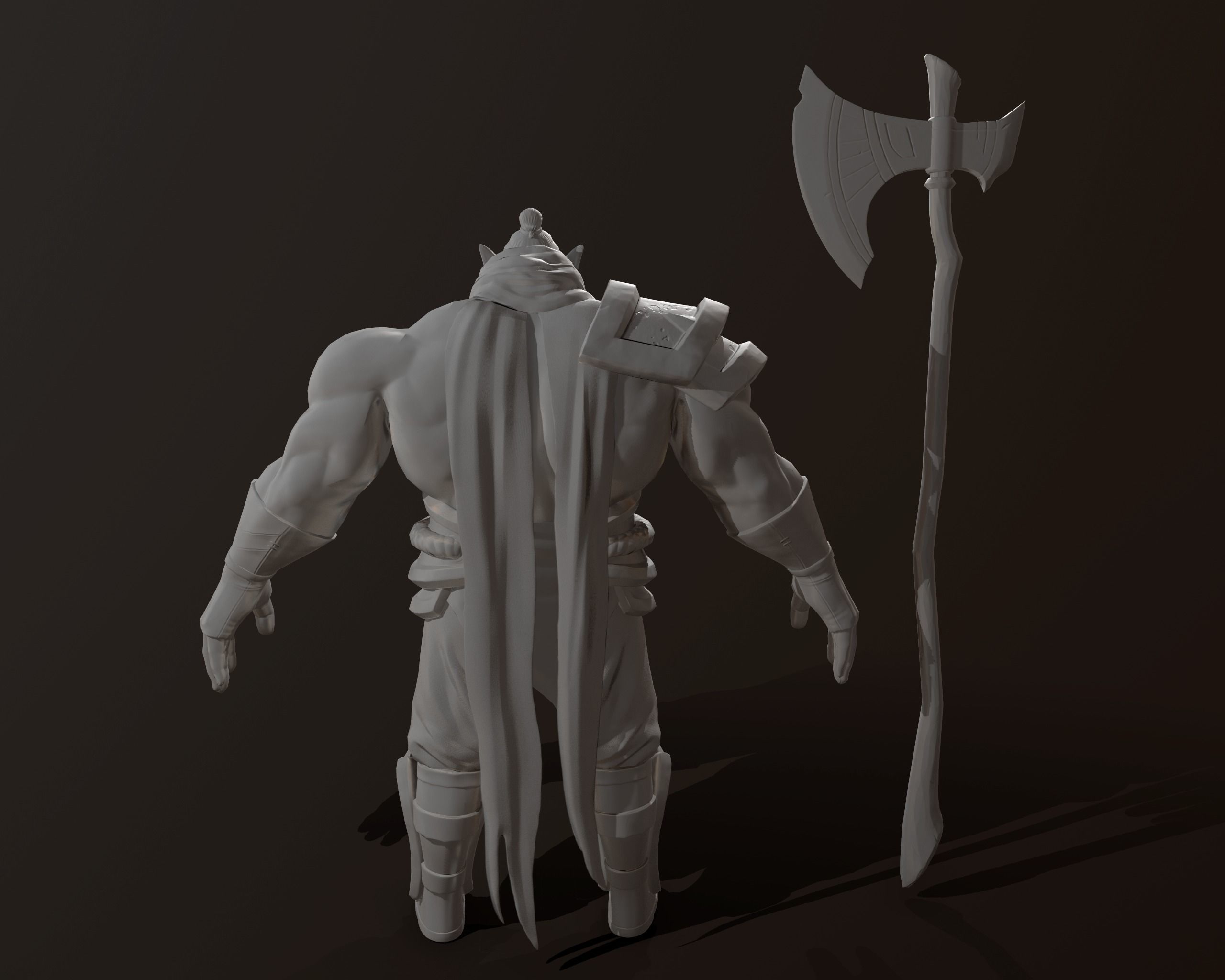 character ork Low-poly 3D model_13