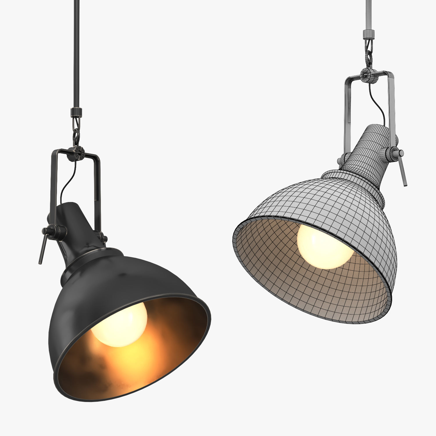 Vintage Nautical Pendant 3D model_6