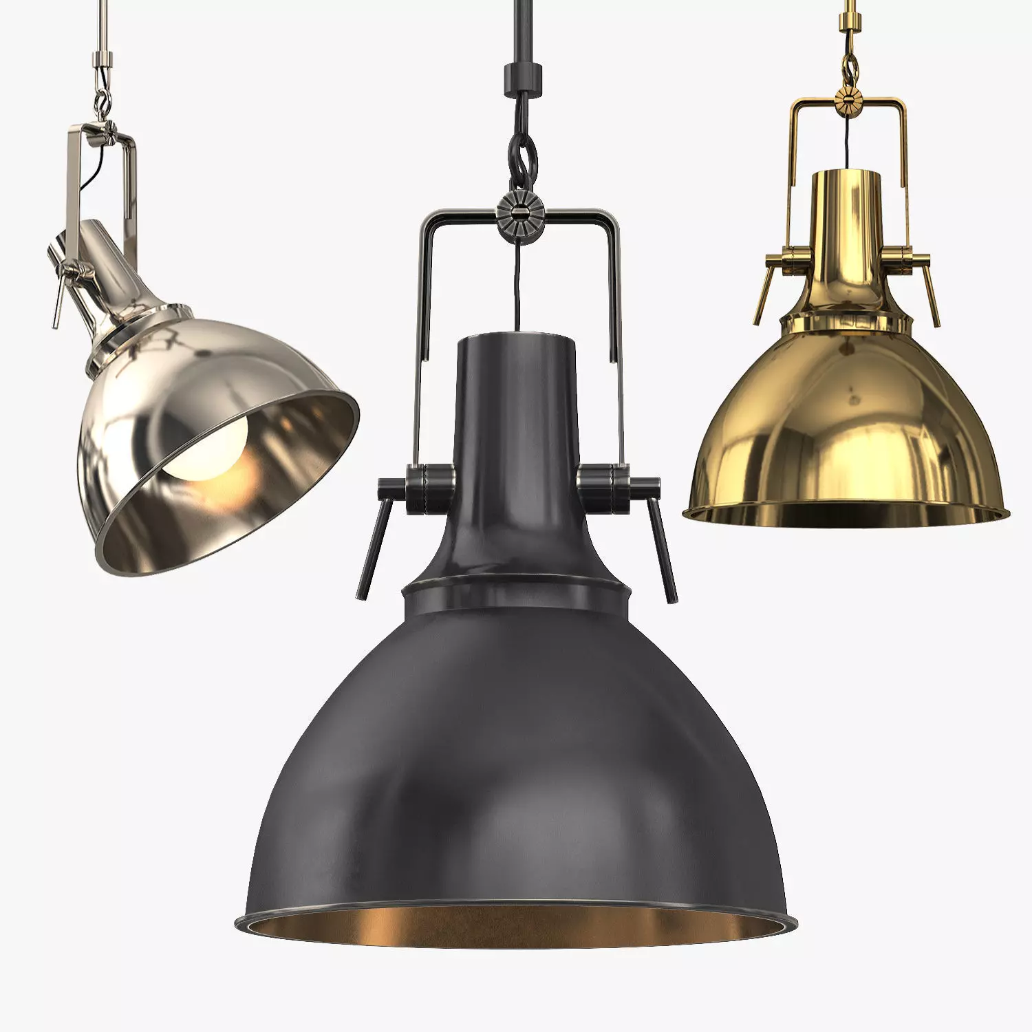 Vintage Nautical Pendant 3D model_0