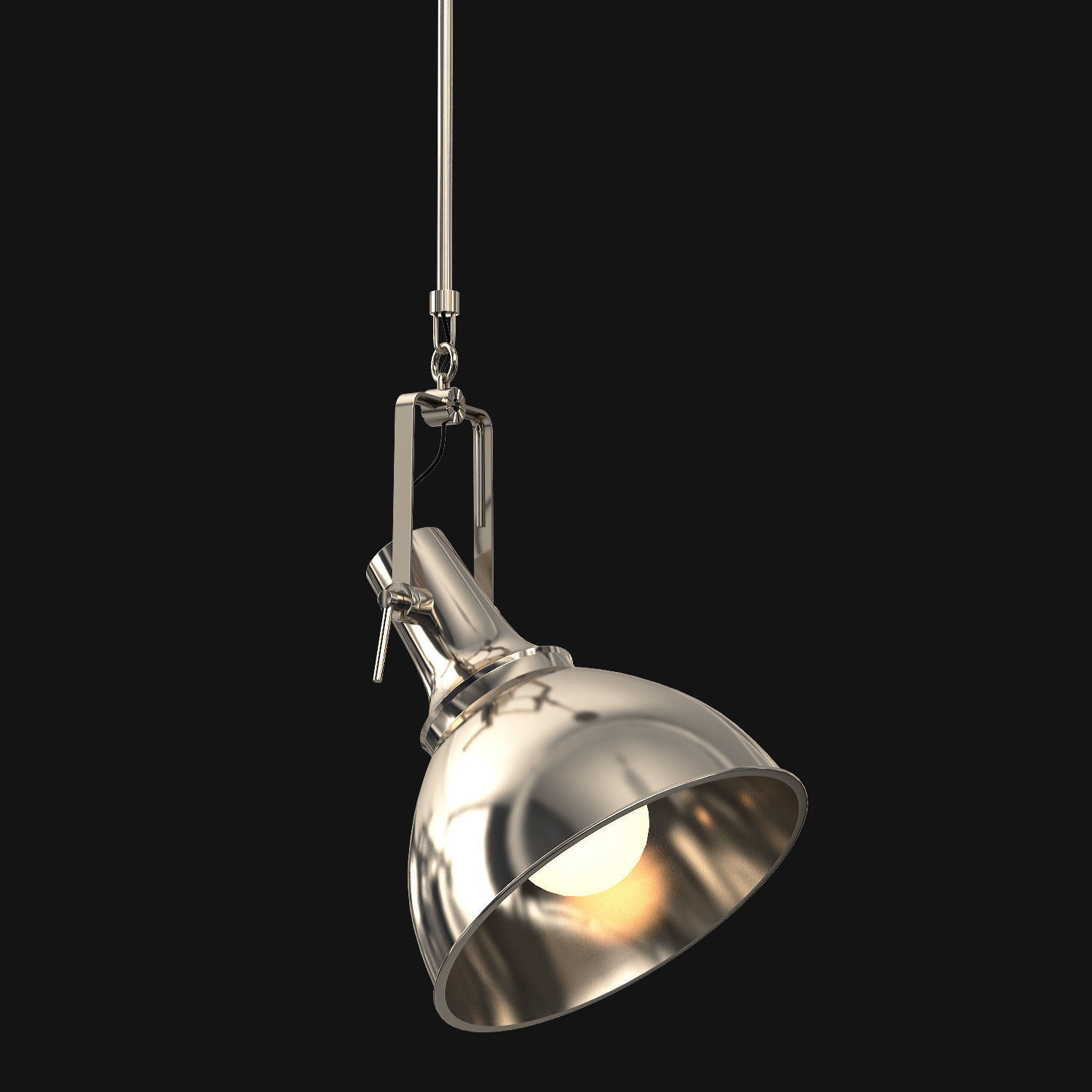 Vintage Nautical Pendant 3D model_8