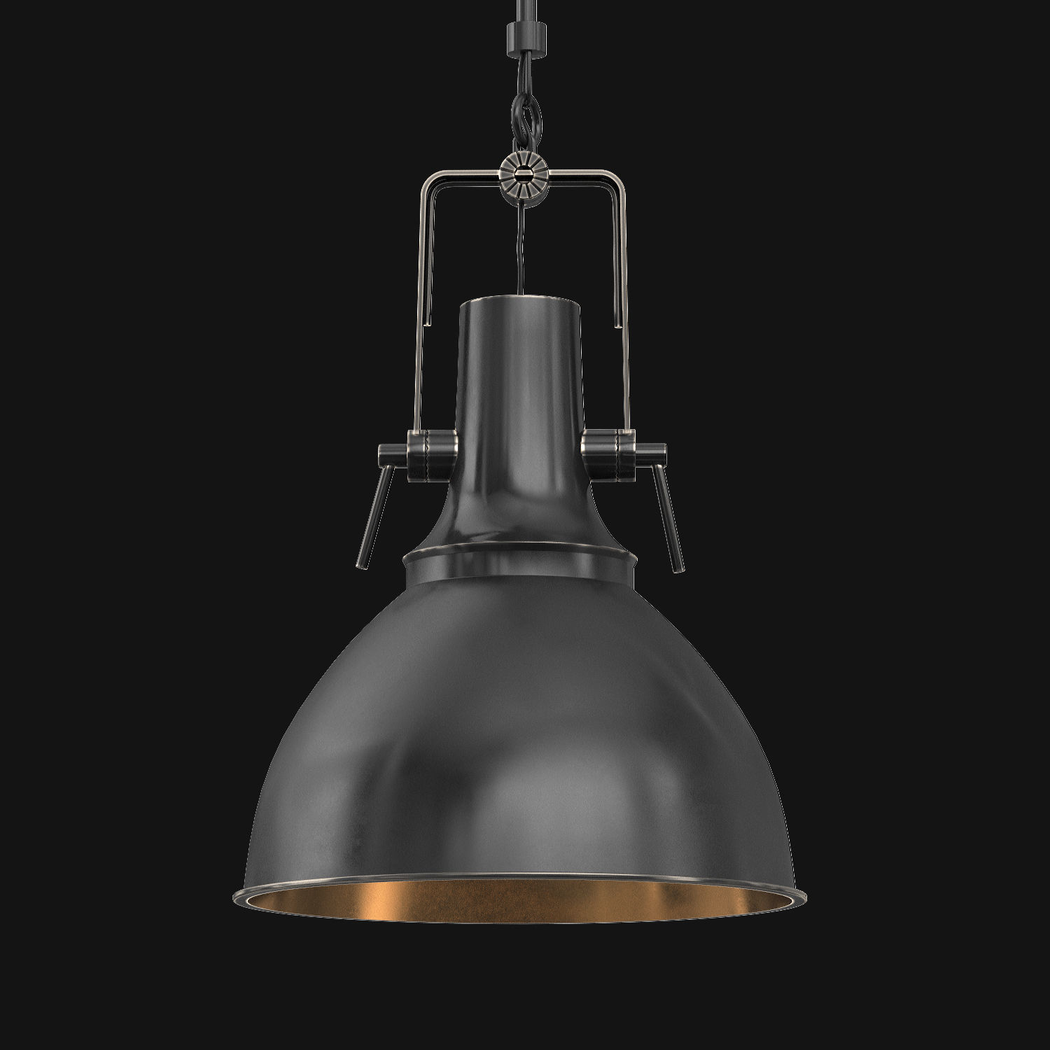 Vintage Nautical Pendant 3D model_2