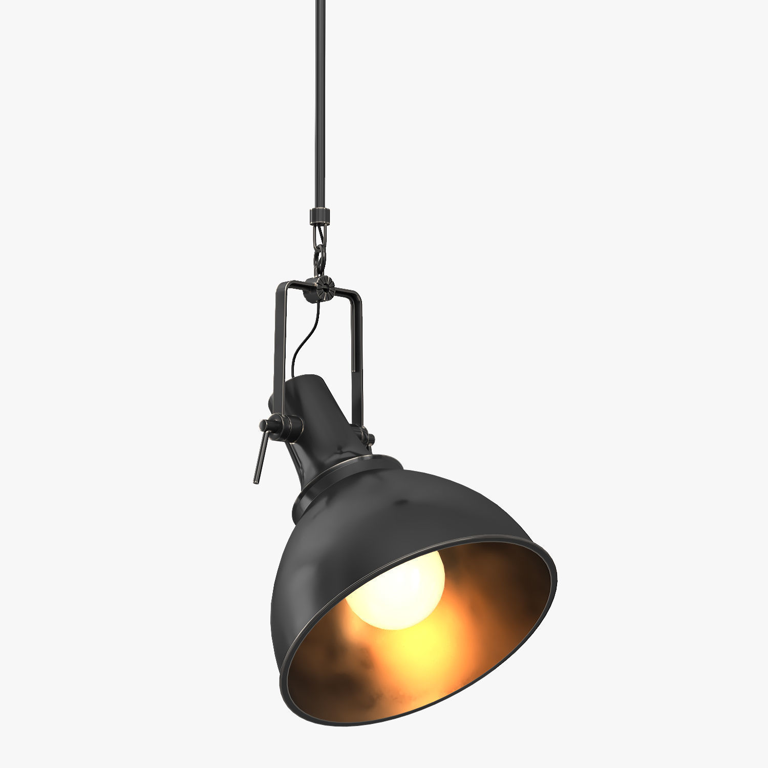 Vintage Nautical Pendant 3D model_9