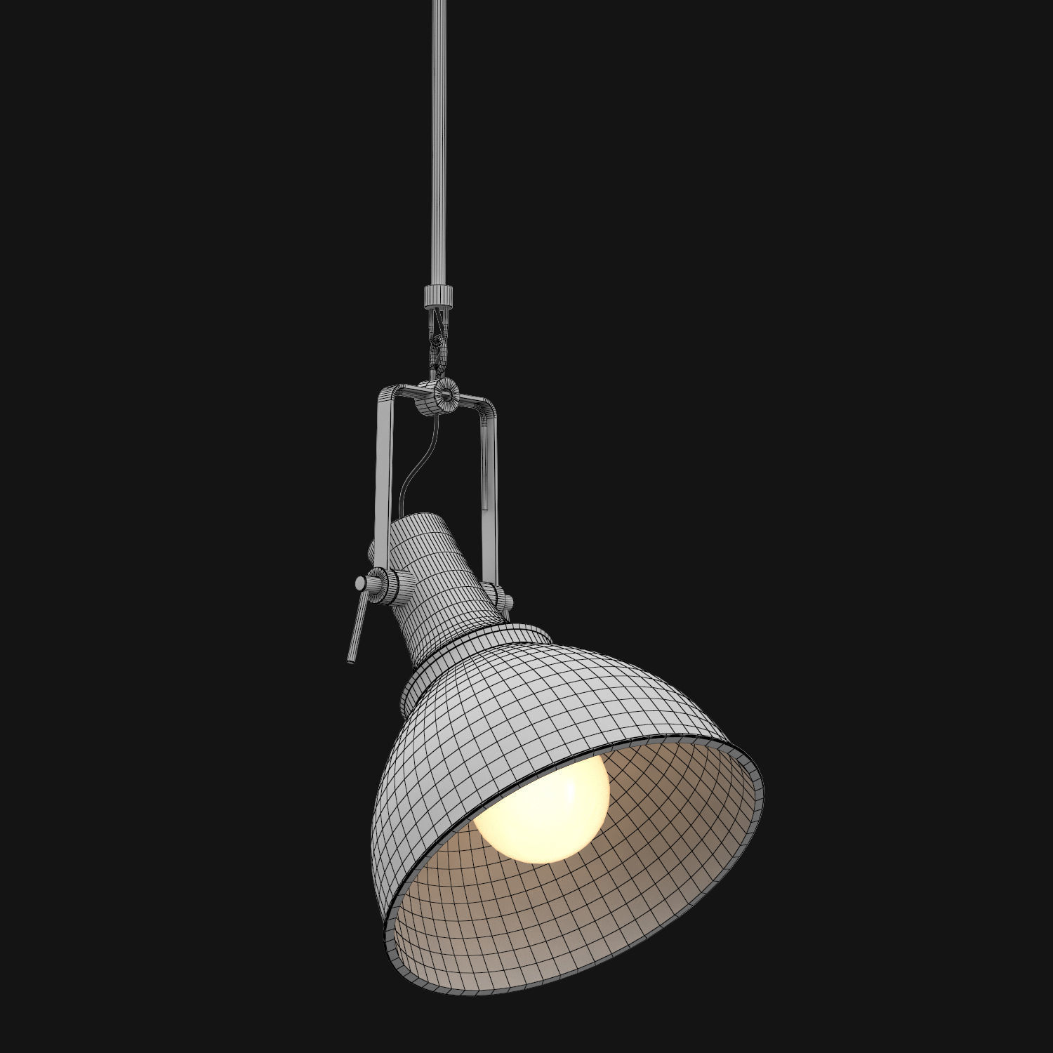Vintage Nautical Pendant 3D model_10