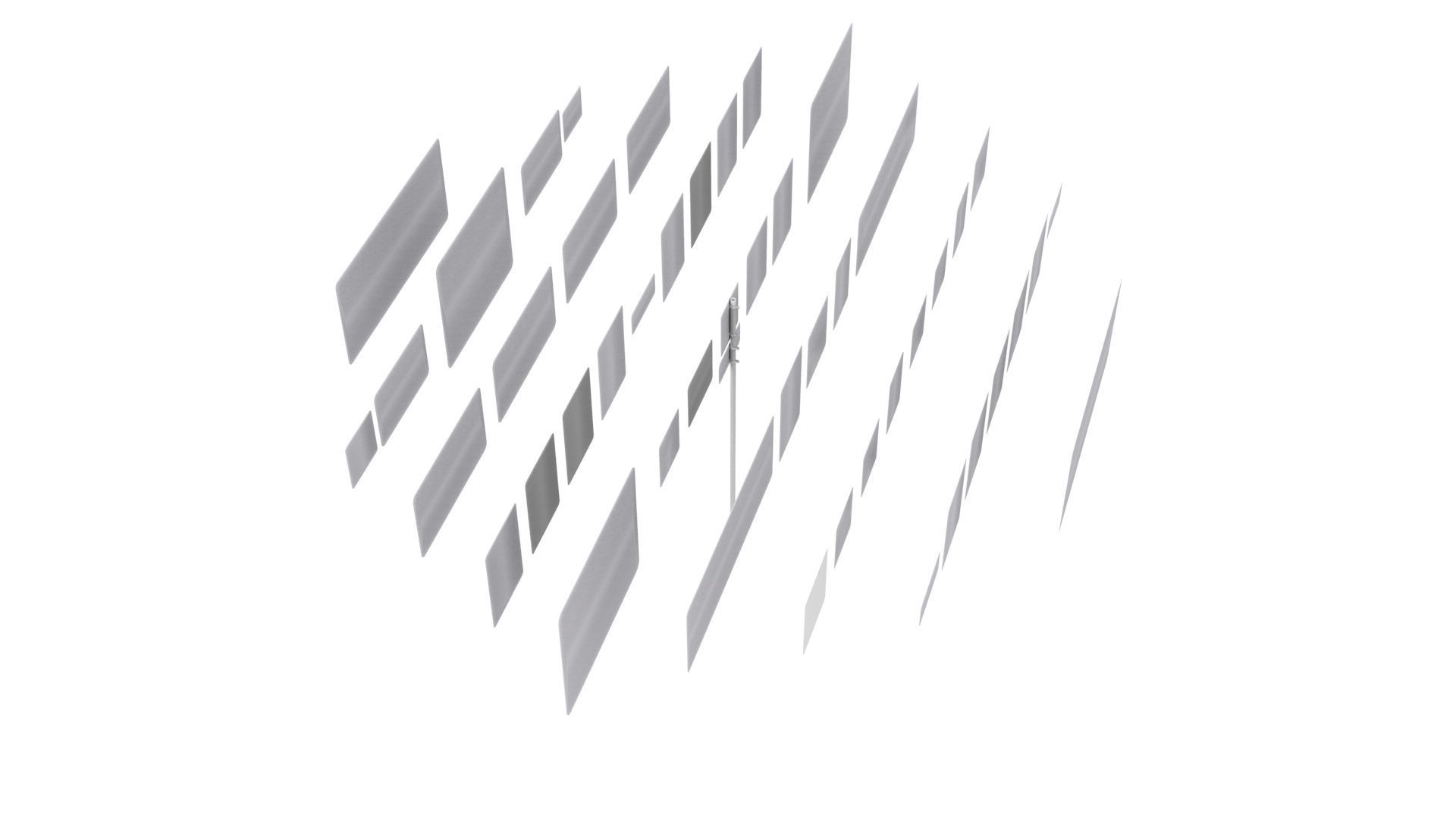 Road Sign US R3 Series Lane Usage And Turns BIM Collection 3D model_10