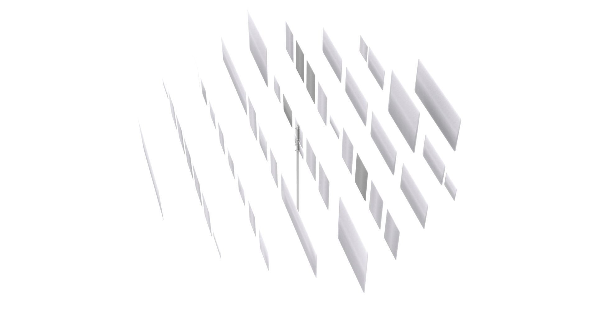 Road Sign US R3 Series Lane Usage And Turns BIM Collection 3D model_27