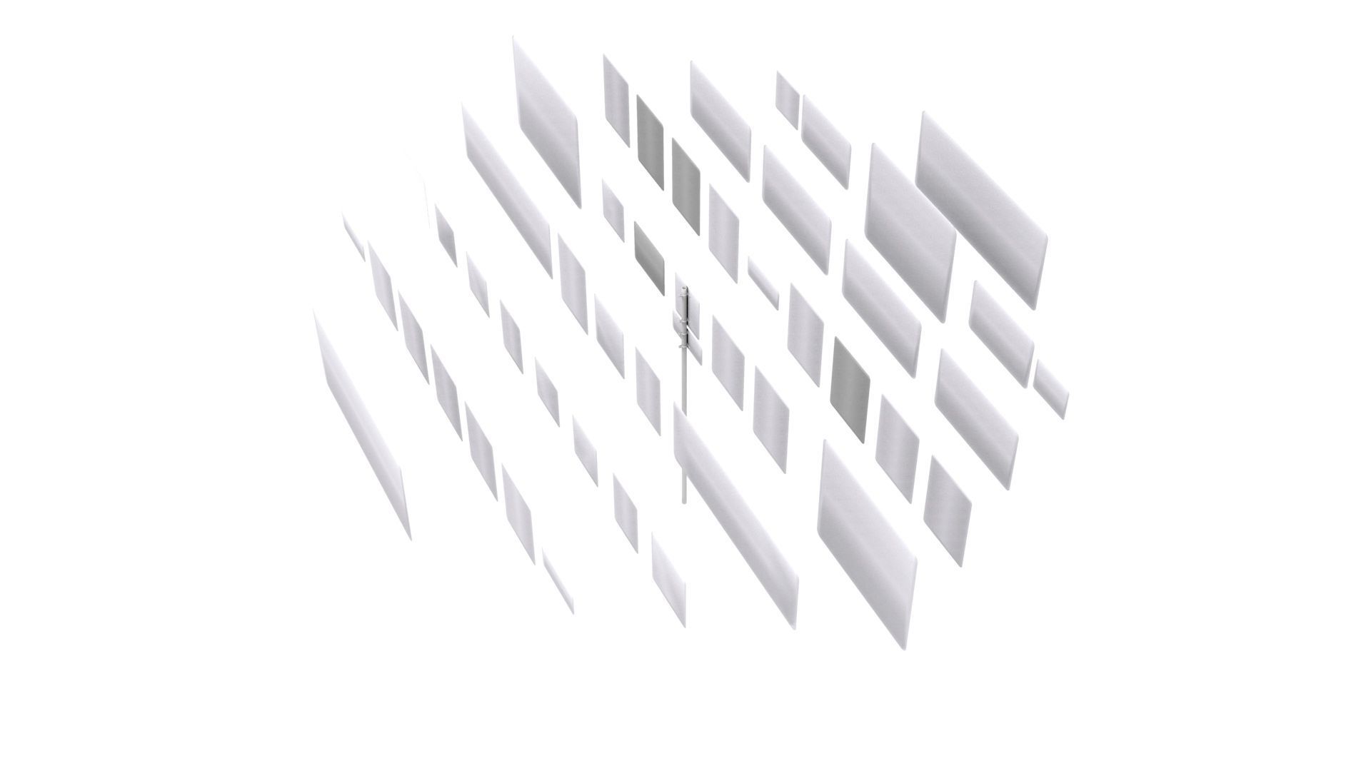 Road Sign US R3 Series Lane Usage And Turns BIM Collection 3D model_26