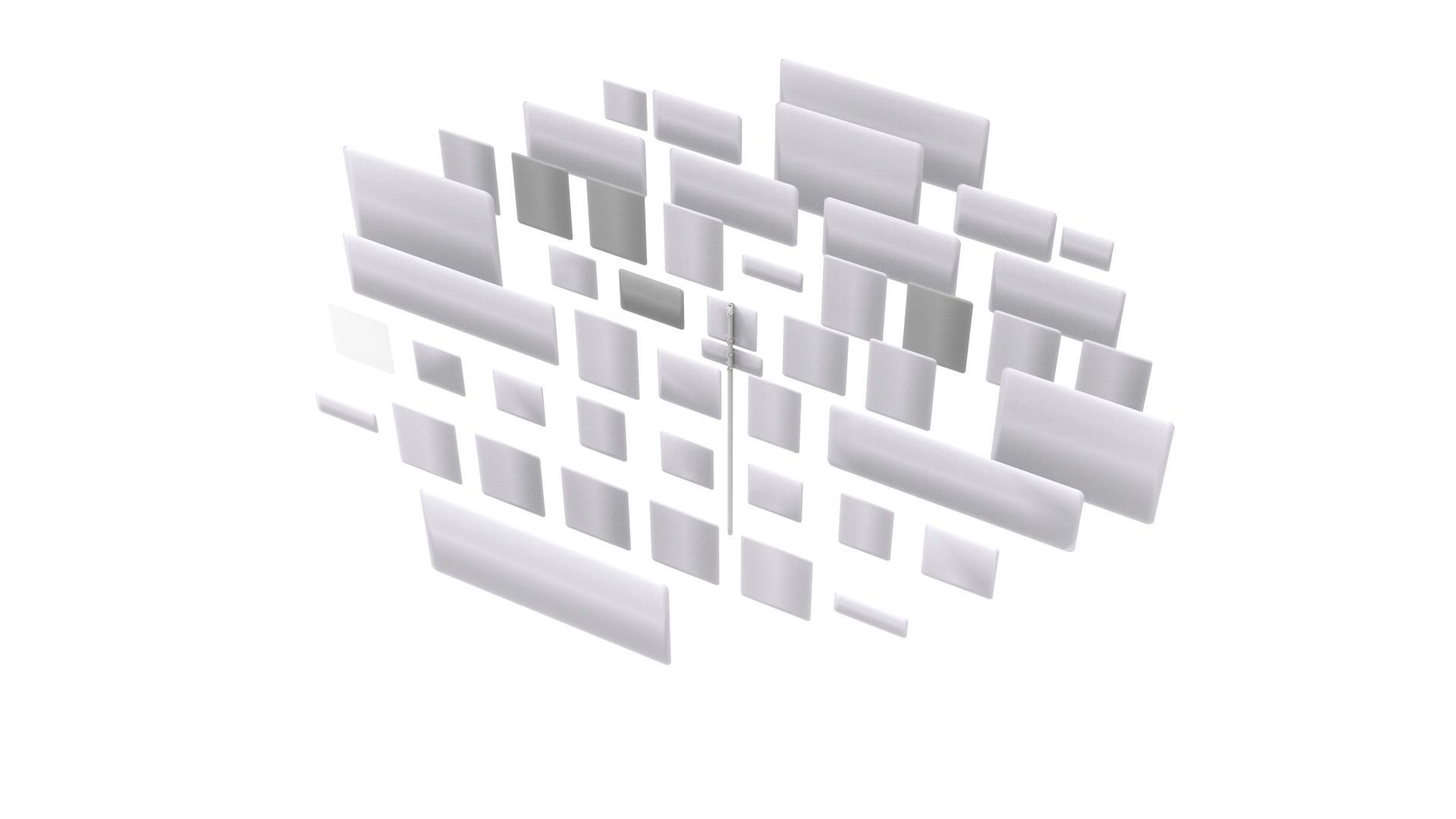 Road Sign US R3 Series Lane Usage And Turns BIM Collection 3D model_22