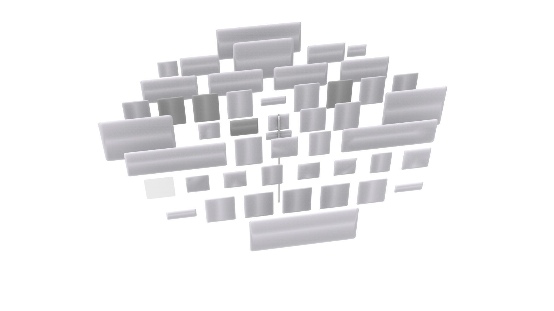 Road Sign US R3 Series Lane Usage And Turns BIM Collection 3D model_18