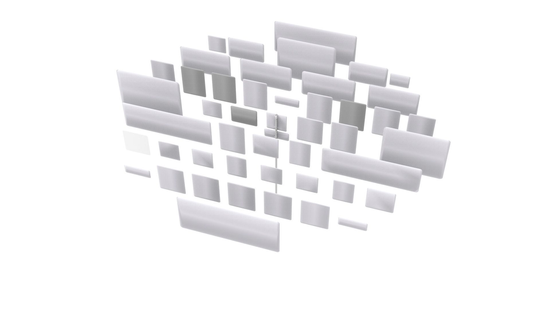 Road Sign US R3 Series Lane Usage And Turns BIM Collection 3D model_21