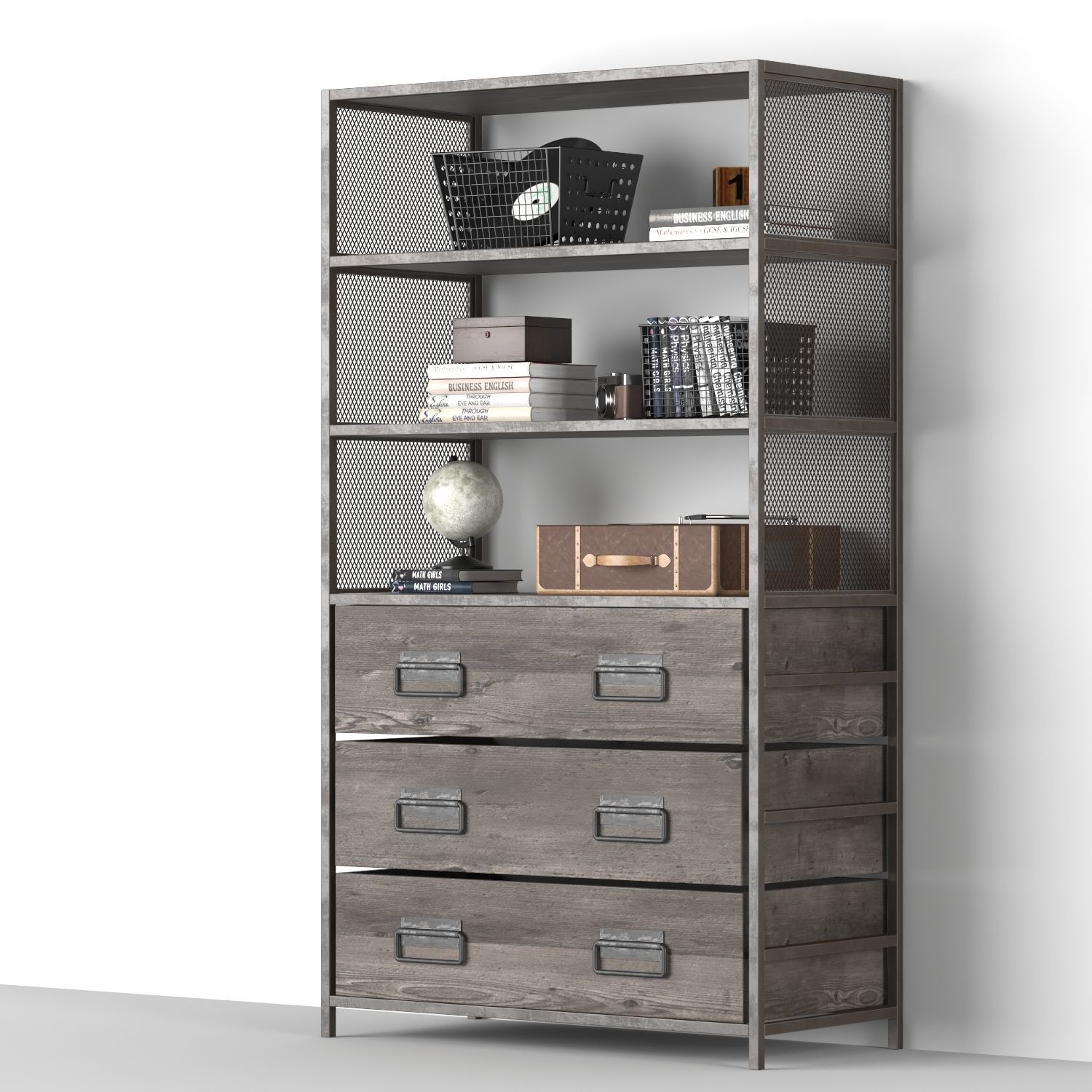 Wexler Bookcase 3D model_1