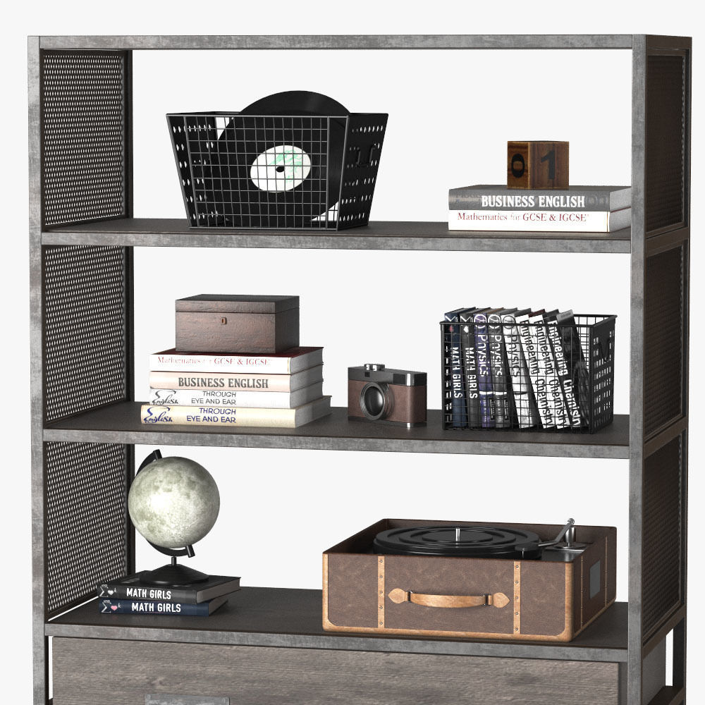 Wexler Bookcase 3D model_4
