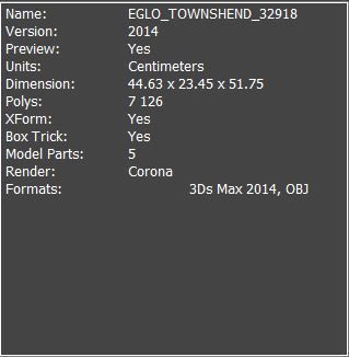 Eglo Townshend 32918 3D model_3