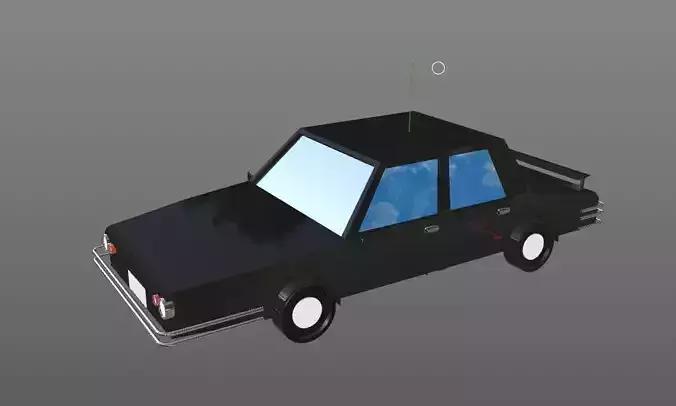 Low Poly Stylish Car 3D Model