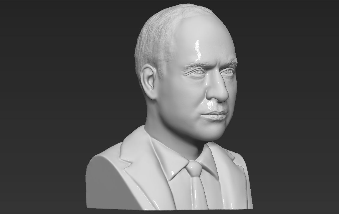 Royal Family busts for full color 3D printing 3D Model Collection_40