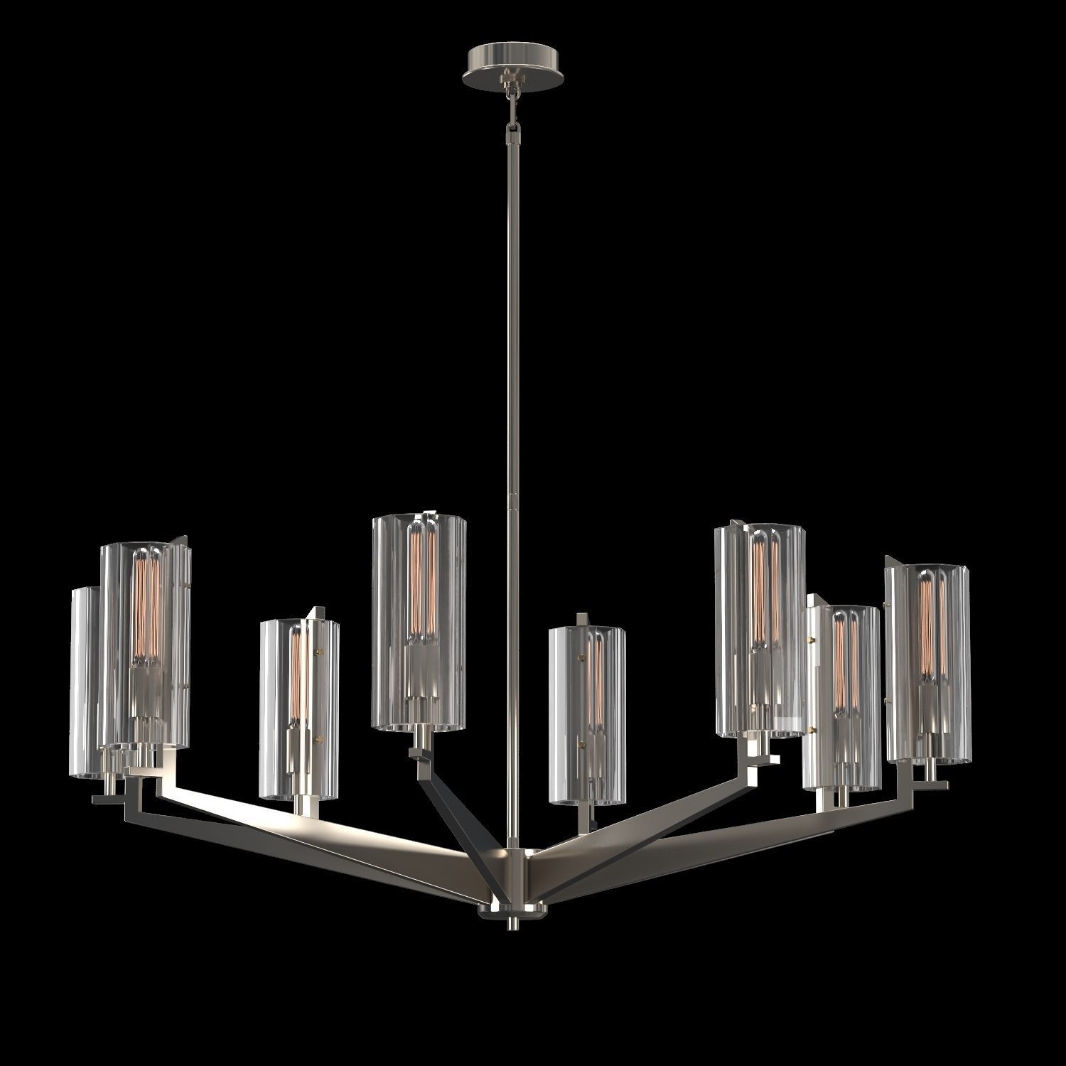 Round Chandelier Vendome d122 cm 3D model_2