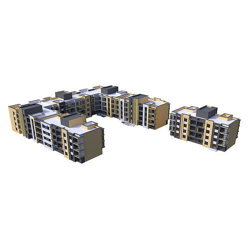 Residential building 3D model