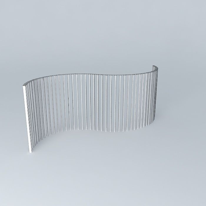 Flex C 4 Inch Curved Wall Free 3D model_4