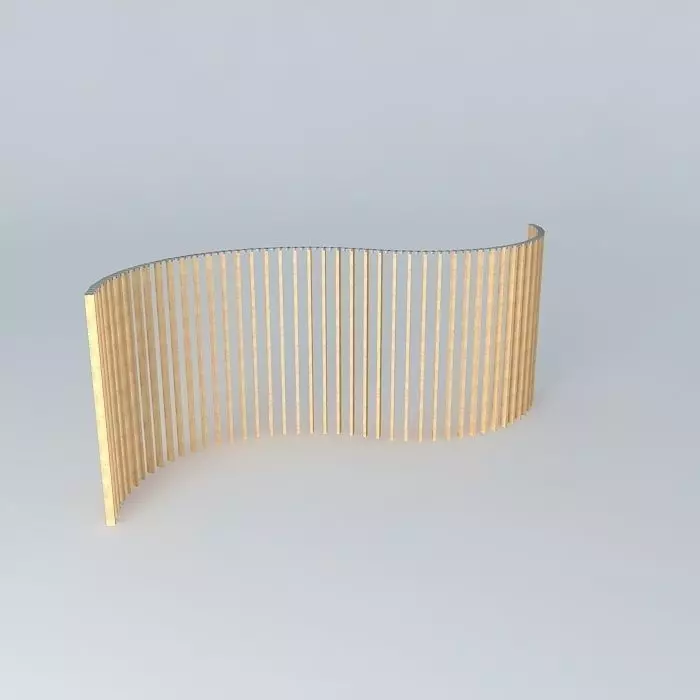 Flex C 4 Inch Curved Wall Free 3D model_0