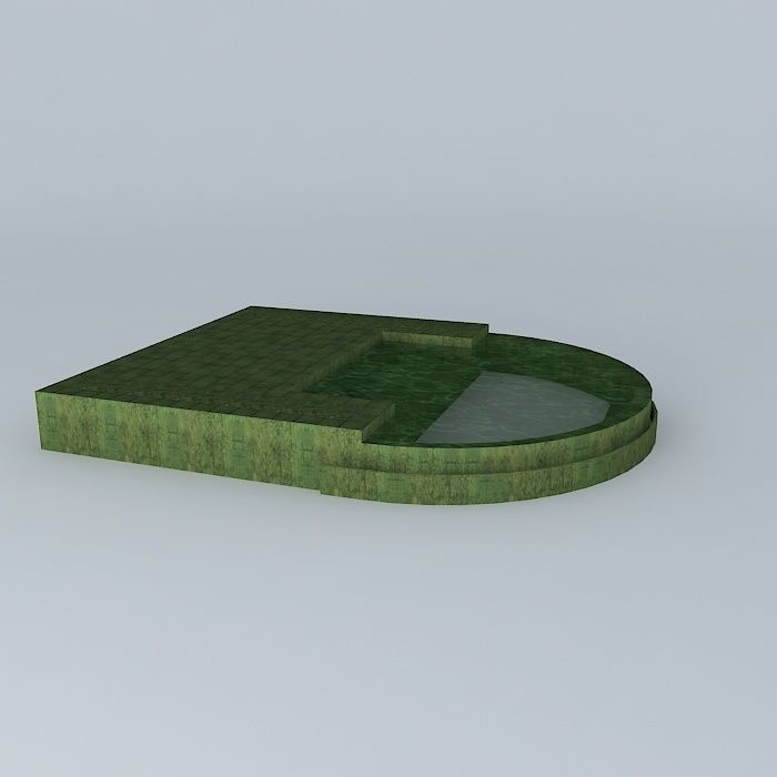 Moss Infinity Pool Free 3D model_1