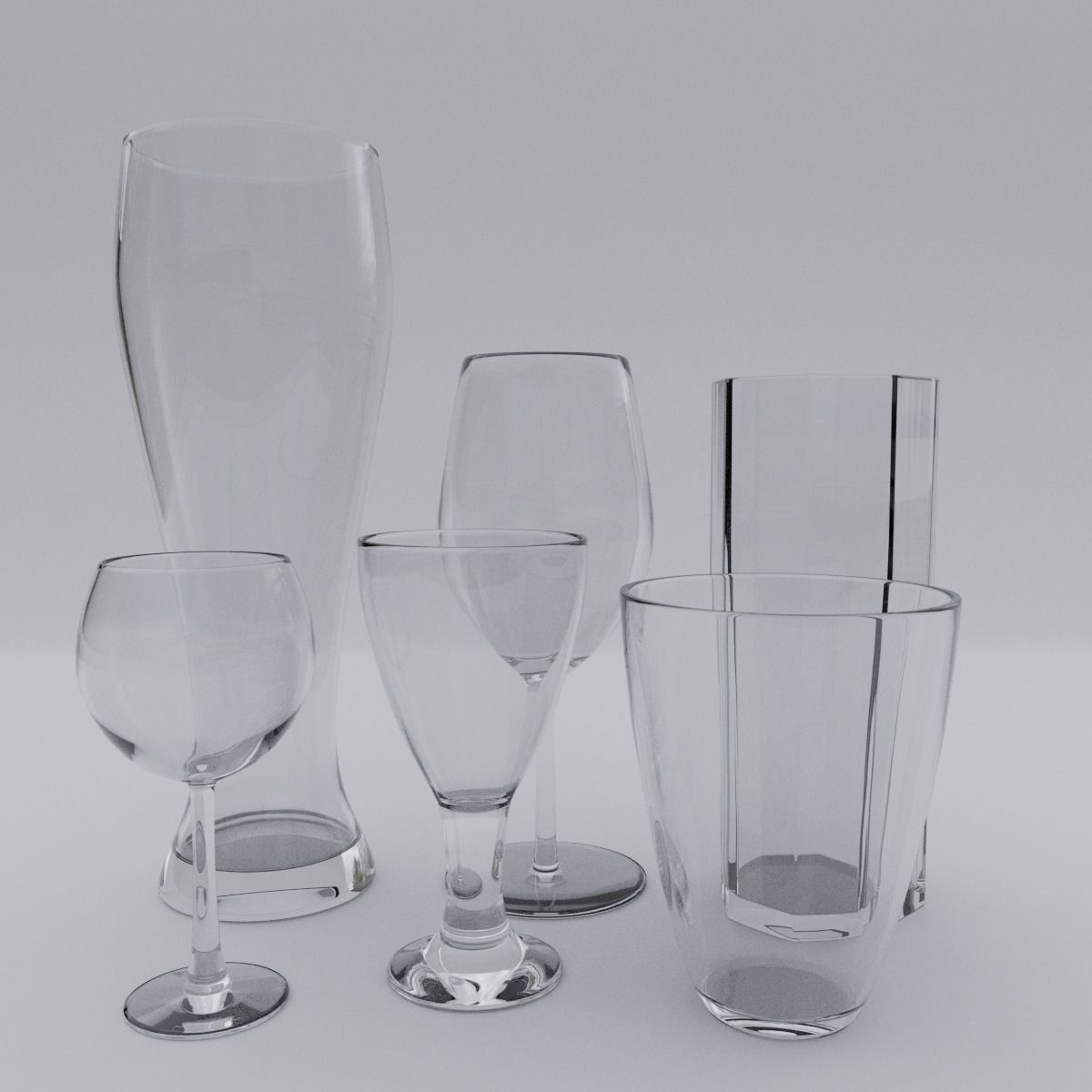 Glass pack Vol 1 3D model_4