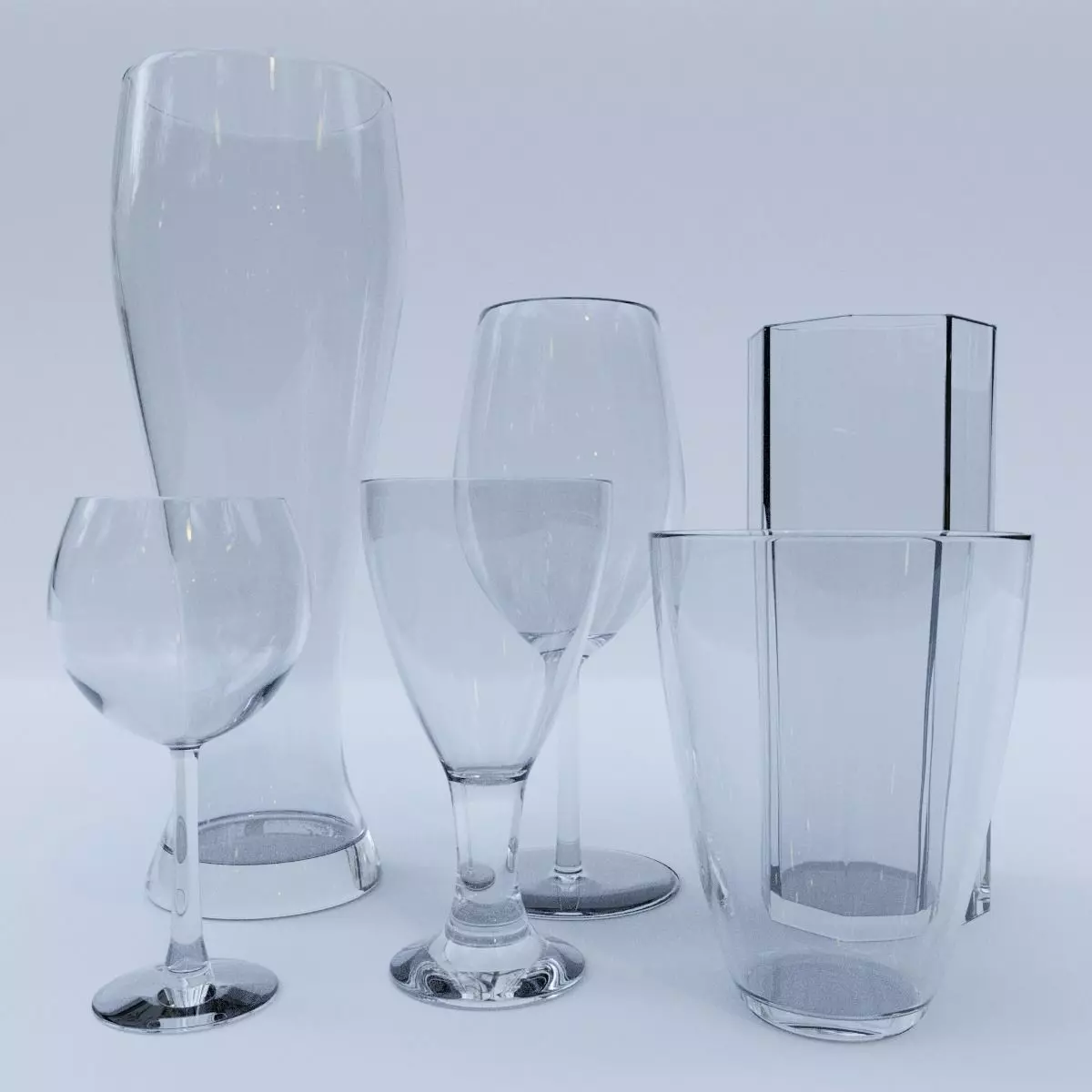 Glass pack Vol 1 3D model_0
