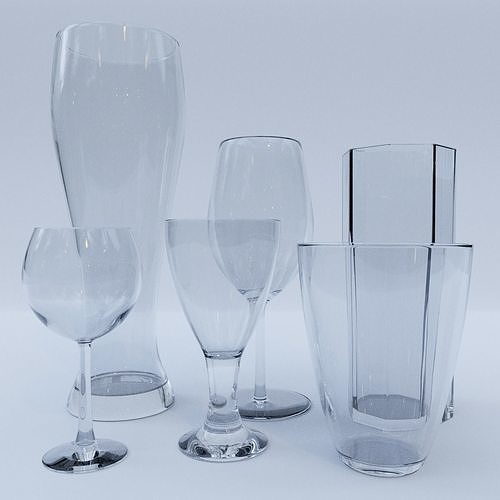Glass pack Vol 1 3D model