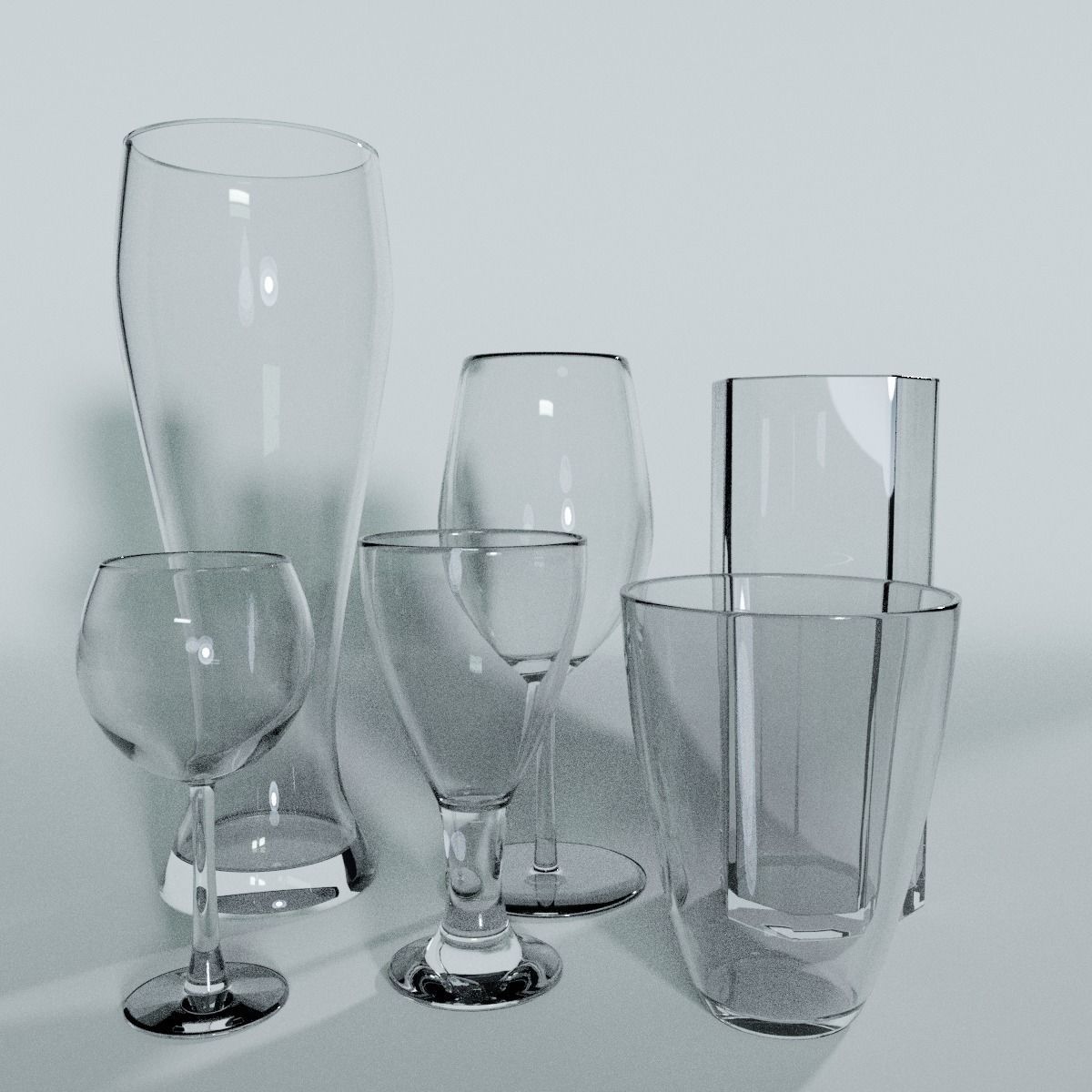 Glass pack Vol 1 3D model_5