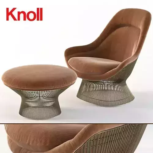 Warren Platner Easy Chair- ottoman- Knoll