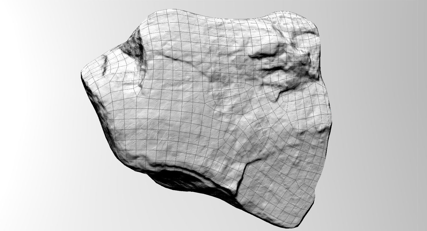 Triangle Shaped Granite Rock 3D model_21