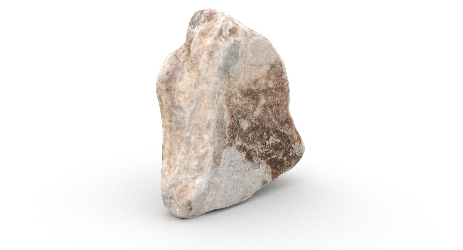 Triangle Shaped Granite Rock 3D model_10