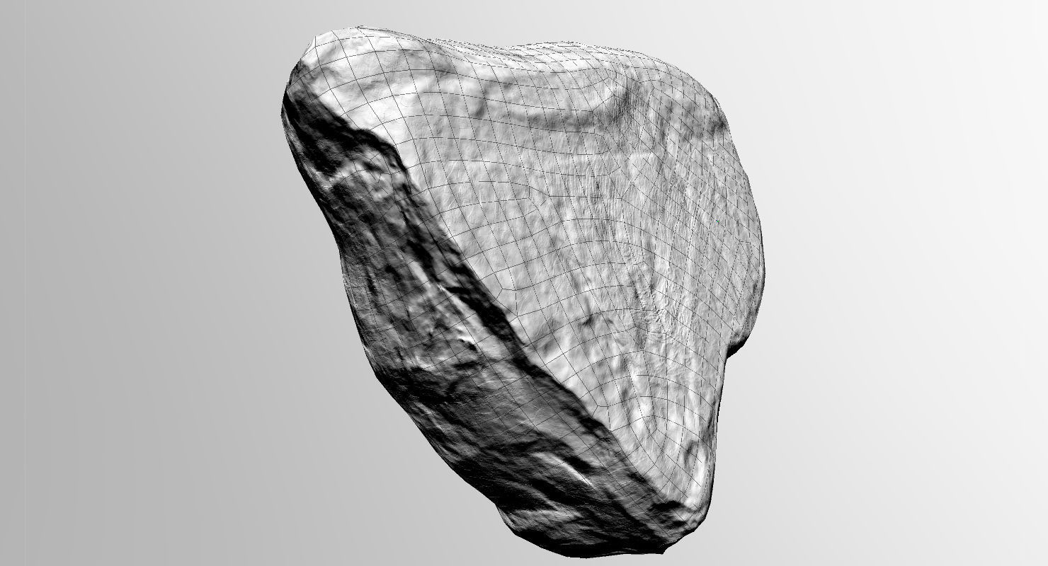 Triangle Shaped Granite Rock 3D model_18