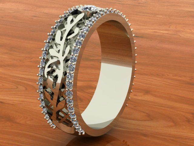 Ring with enamel 3D print model_5